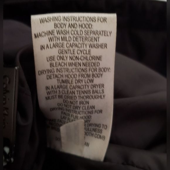 Calvin Klein Women's Black Long Duck Down Blend Winter Coat Size Medium - Picture 5 of 9